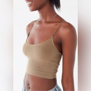 Urban Outfitters Out From Under Olive Green Markie Ribbed Seamless Bralette Top